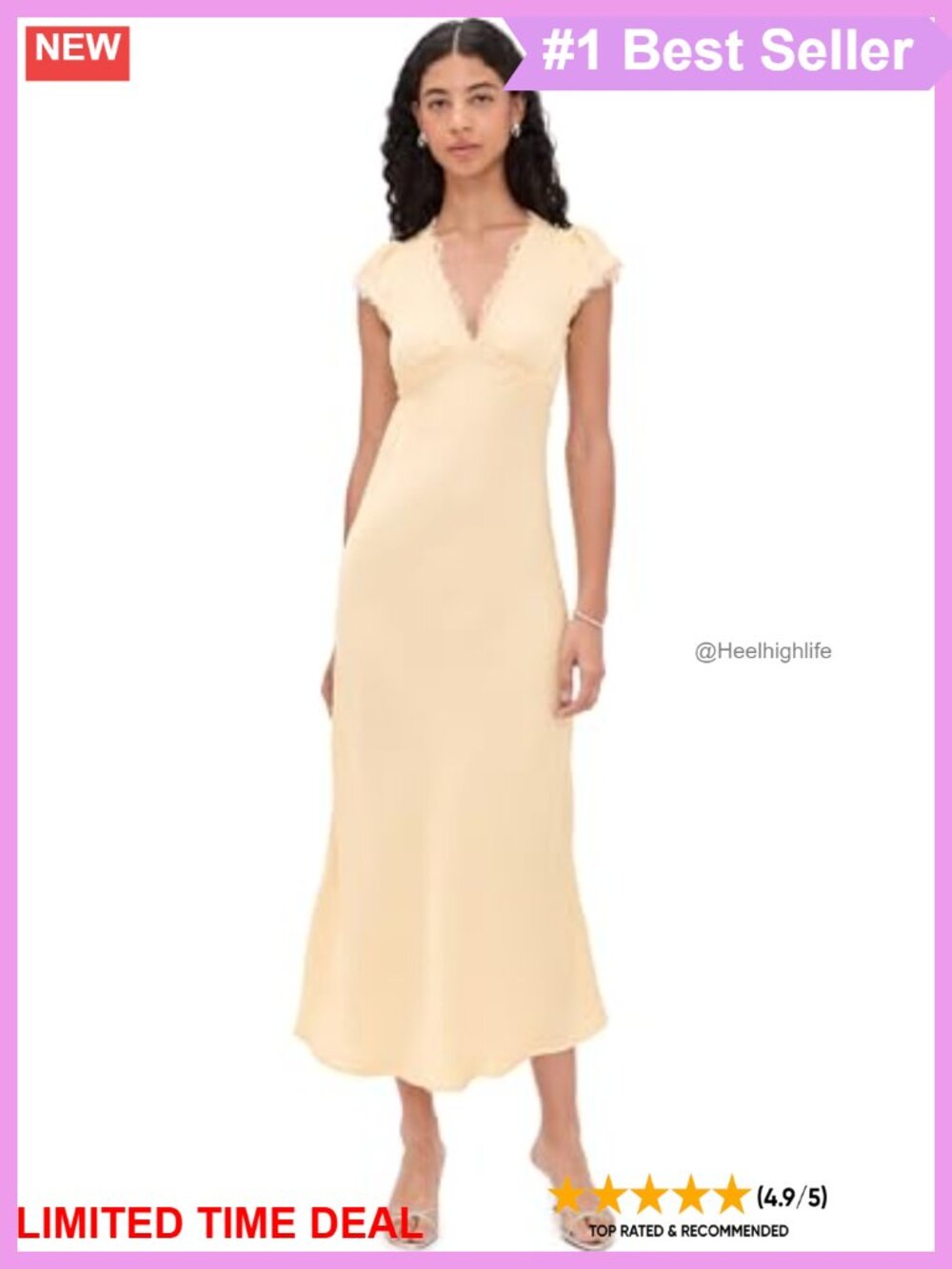 Women's Gala Maxi Dress Hammered Satin Lace Formal Evening